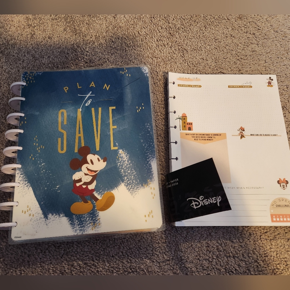 Mickey Mouse Budget Planner and Note Paper